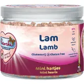 Renske 12x Kattensnack Gezonde Beloning Hartjes Lam 100 gr
