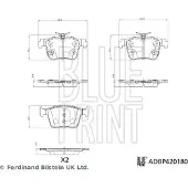 Blue Print ADBP420180 Remblokken