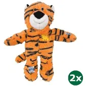 Kong wild knots tijger oranje 2x 26,5x25,5x11 cm