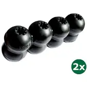 Kong extreme goodie ribbon zwart 2x 21,5x8,5x5,5 cm