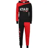 Atari - Gaming Trainingspak - Red Black - Colour Patchwork - XS tot XL - voor Vrouwen - zwart-rood | Maat XS