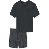 Schiesser Pyjama Short charcoal 181153 56/XXL