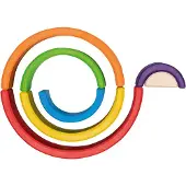 Goki Bouwblokken - Kleine Regenboog - 7 Delen - Hout - 2 Jaar