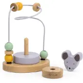 Trixie Houten Kralenframe - Mrs. Mouse- Houten Bead Maze - Educatief speelgoed - Voor Jongens & Meisjes - Muis