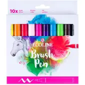 Ecoline Brush Pen set Helder | 10 colours