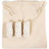 Creativ Company Hobbyset Macramé Tas Wit
