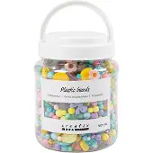 Creativ Company Plastic Kralen Diverse Kleuren 700ml