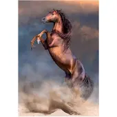 Clementoni - Puzzel - 500 Stukjes - Wild Red Stallion - Puzzel Voor Volwassenen - High Quality Collection