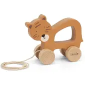 Trixie Houten Trekspeeltje - Mr. Tiger - Voor de eerste stapjes - Babyspeelgoed - Voor Jongens & Meisjes - Tijger