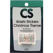 Colorations - washi stickers - kerst thema, 80st.