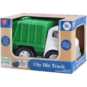 Playgo Biobased Vuilniswagen Groen - 28cm