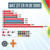 Clics - Wiggly Roadster - Flexibele Bouwstaafjes - Speelgoed 5,6,7,8 Jaar Jongens en Meisjes- Constructie Speelgoed- Montessori Speelgoed- Educatief Speelgoed