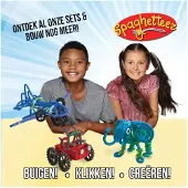 Spaghetteez - 200 Stuks Box - Flexibele Bouwstaafjes - Speelgoed 5,6,7,8 Jaar Jongens en Meisjes- Constructie Speelgoed- Montessori Speelgoed- Educatief Speelgoed