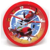 Jonotoys Planes disney muur klok 25 cm doorsnee