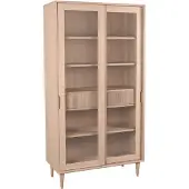 Label51 - Vitrinekasten Jule - Beige - 49x100x180cm