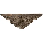 Clayre & Eef Wandplank 73x21x29 cm grijs keramisch materiaal