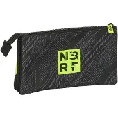 Big Buy Cooking Pennenetui met 3 vakken Nerf Get ready Zwart 22 x 12 x 3 cm