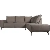 Home67 Hoekbank ron boucle brown 15 rechts