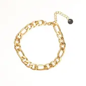 Go Dutch Label Armband schakel 5mm Goud B1856-2