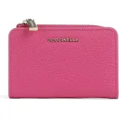 Coccinelle Leren Kaarthoes Metallic Soft Credit Card Holder New Fucsia Roze