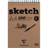 Clairefontaine Sketch Wirebound Pad Schetsboek A4 90 g