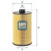 Ufi 25.245.00 Oliefilter