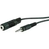 Roline 3,5mm Jack verlengkabel | koper | zwart | 5 meter