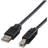 Roline USB naar USB-B platte kabel - USB2.0 - 0,80 meter