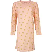 Temptation Dames Nachthemd - Hartjes Print - Roze - Maat S