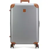 Bric's Amalfi 4-wielige trolley 76 cm zilverkleurig