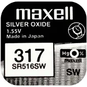 Maxell 317 / SR 516 SW Silver Oxide horlogebatterij 10 Stuks