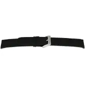 Claudio Calli Horlogeband E123 Classic Zwart Waterproef 16x16 mm