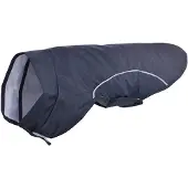 vidaXL Hondenregenjas met reflecterende strips polyester blauw XS