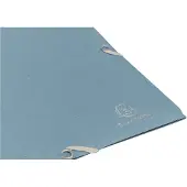 Exacompta 25x Elastomappen met 3 flappen gerecycled karton 400g/m2 AutentiK - Blauw grijs - 55232E