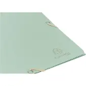 Exacompta 25x Elastomappen met 3 flappen gerecycled karton 400g/m2 AutentiK - Saliegroen - 55233E