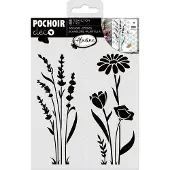 Aladine sjabloon lavendel 18x13 cm knutselaccessoire voor kinderen.