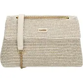 Charm London Rieten Crossbody Schoudertas Paris Off White