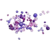 Creativ Company Facetkralen mix paars, 45 gram