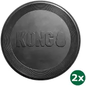 Kong extreme flyer frisbee zwart 2x 23x2 cm