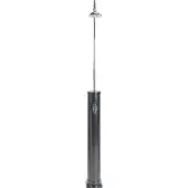 Beliani JUANILLO - Buitendouche op zonne-energie - Zwart - PVC