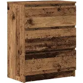 vidaXL Dressoir 60x35x76 cm bewerkt hout oud houtkleurig