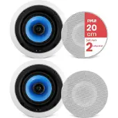 Pyle Luidsprekers – Plafondluidsprekers – Plafondspeakers- Inbouwluidsprekers voor Thuis - 2-Wege Speakers - Wandmontage Luidsprekers - 300 Watt- Voor Thuisbioscoop Entertainment