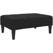 vidaXL Voetenbank 77x55x31 cm stof zwart