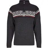 Dale of Norway - Truien - Moritz M Sweater Darkcharcoal Raspberry Black voor Heren van Wol - Maat M - Grijs