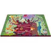 Rebo Productions Een boom vol dieren - boek + giga puzzel (Kartonboek)