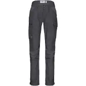Fjällräven - Women's Kaipak Trousers Curved - Trekkingbroek 42 - Fixed Length, grijs