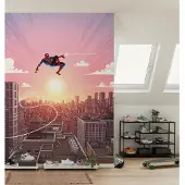 Komar Kinderbehang Marvel Spider-Man Swinging Through the Air (1 stuk)