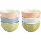 Staub Set van 6 Keramische Kommen 12 cm Macaron