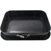 King Hoff - Rechthoekige Bakvorm - Afneembare Rand - 39x27cm - Antiaanbaklaag