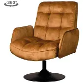 Tower Living Fauteuil Tropea draaibaar Adore - yellow 15